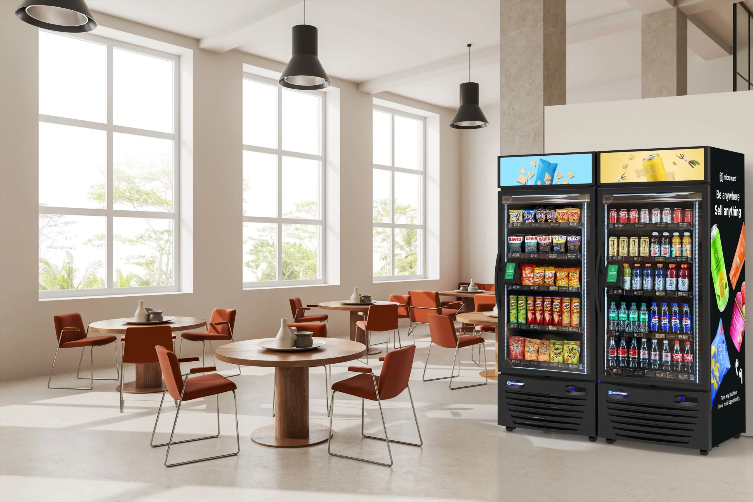 NanoMart.AI vending machine at educational institution